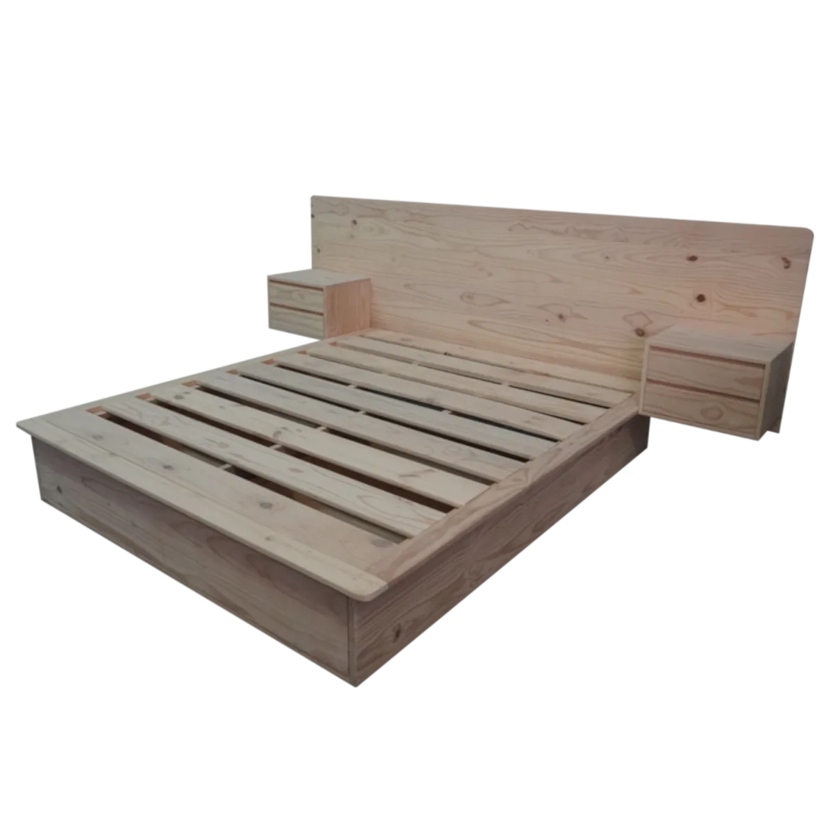 Rudo Bed Raw Pine