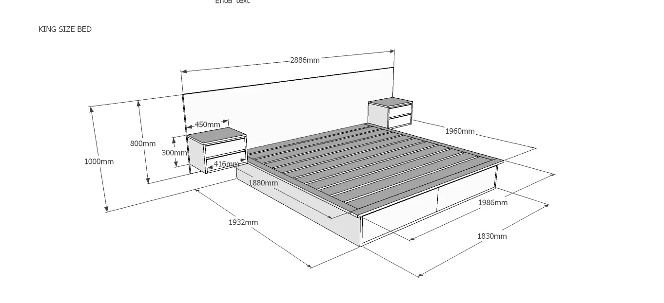 RUDO Bed With Drawers and Side Tables - Crafted from Premium SA Pine - Image 16