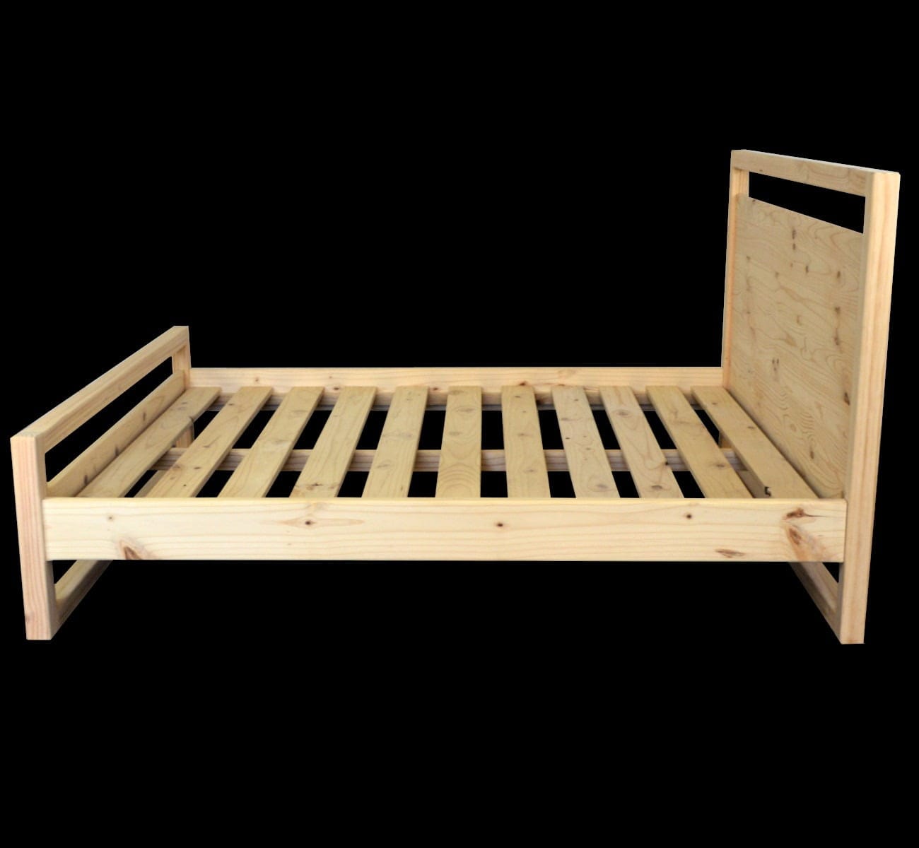 Kama Bed with Headboard - Crafted from Premium SA Pine - Image 3