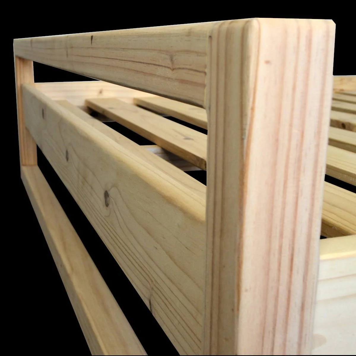 Kama Bed with Headboard - Crafted from Premium SA Pine - Image 5