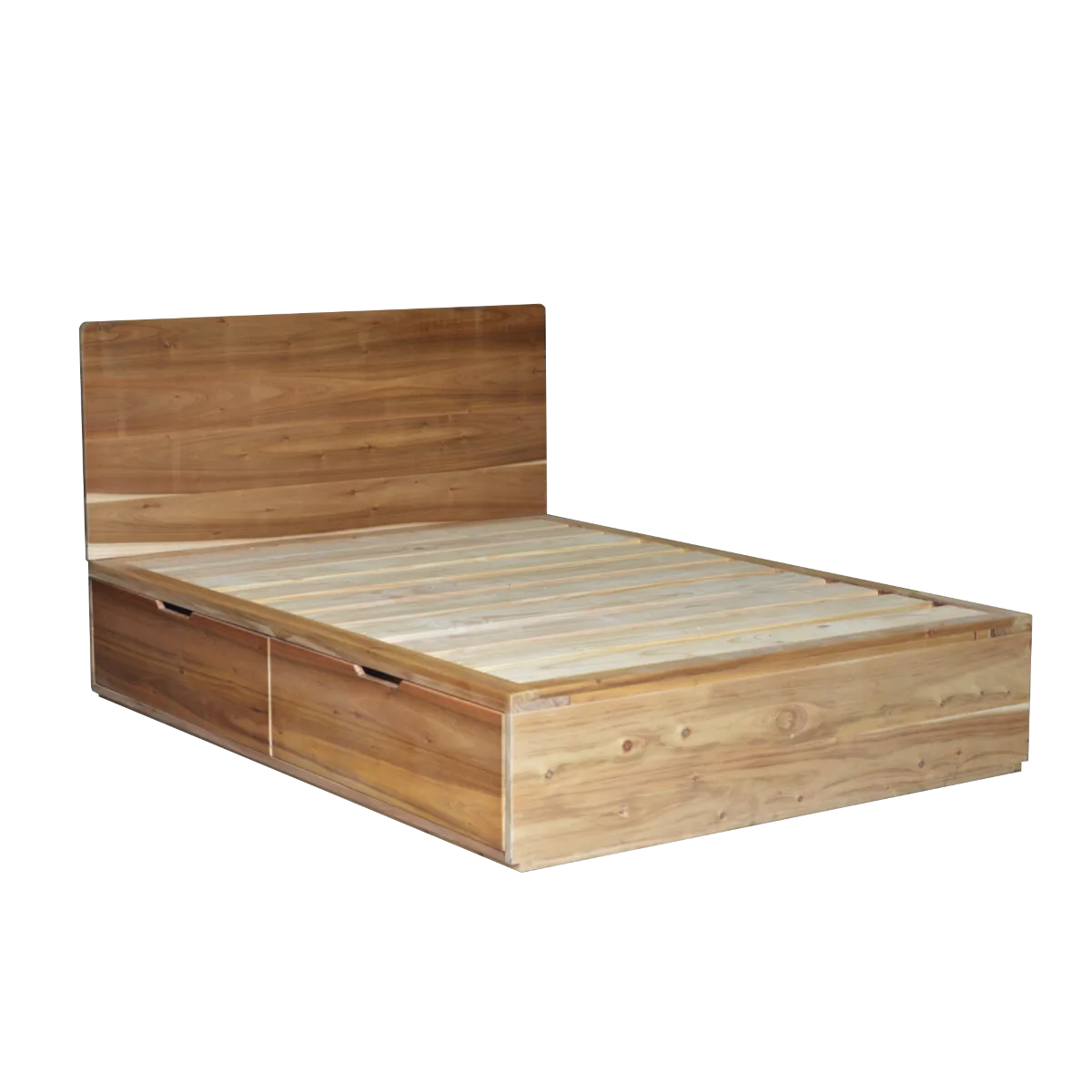 Khan Bed Black Wood