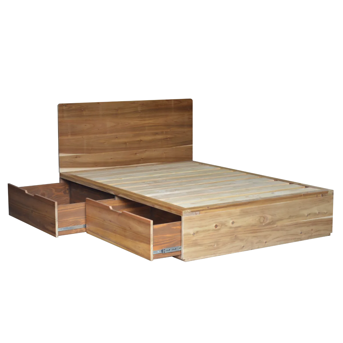 Khan Bed Black Wood