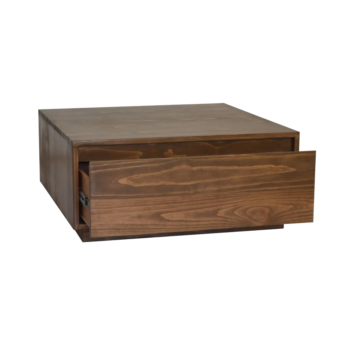Rosmary Pine Coffee Table With Drawers - Image 4
