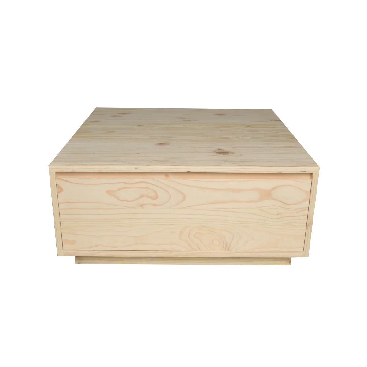 Rosmary Pine Coffee Table With Drawers - Image 6