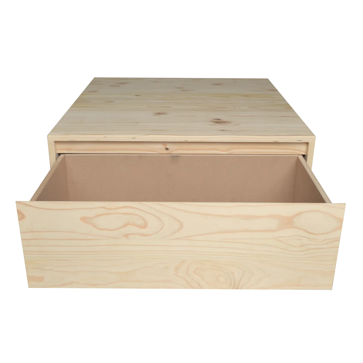 Rosmary Pine Coffee Table With Drawers - Image 7