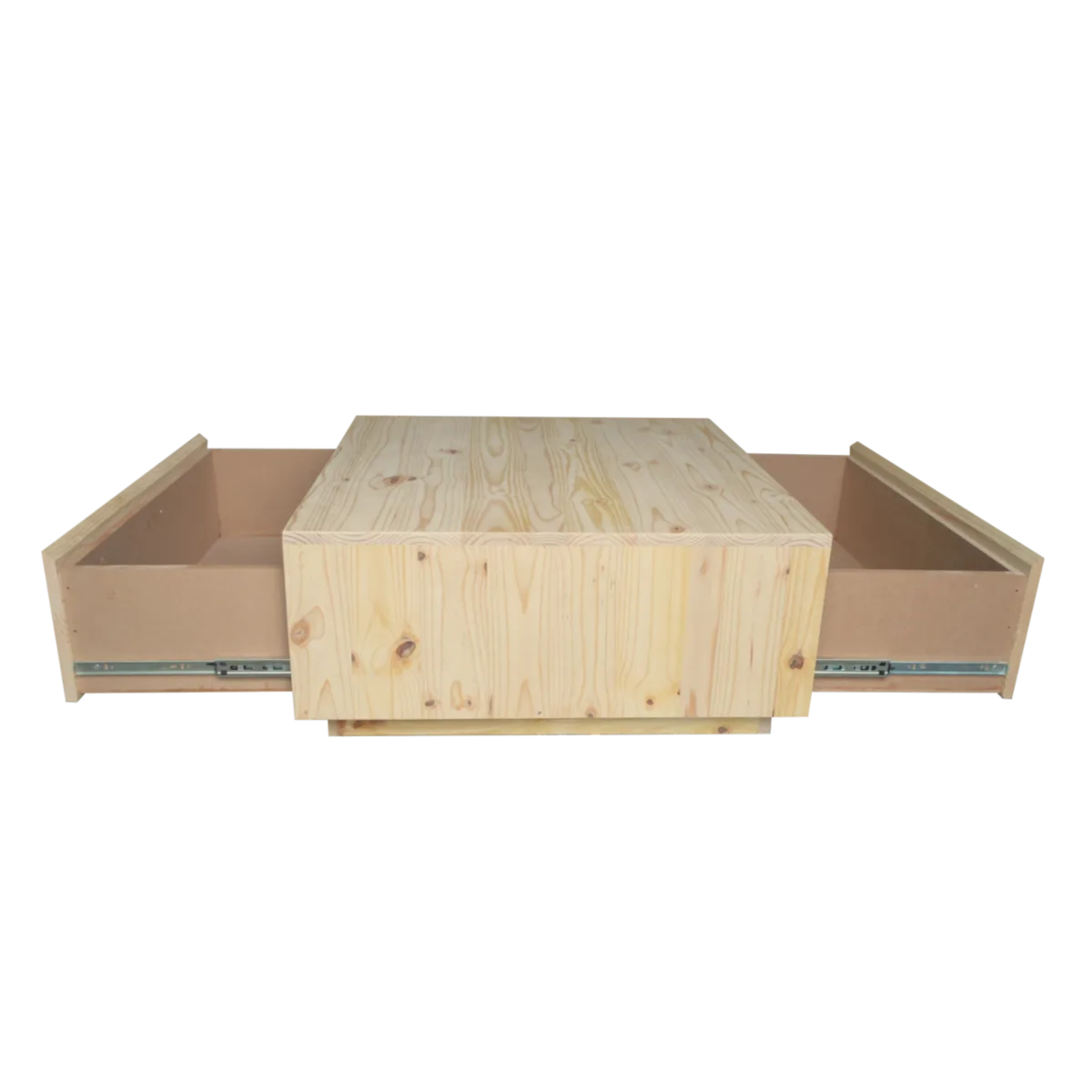 Rosmary Pine Coffee Table With Drawers - Image 9