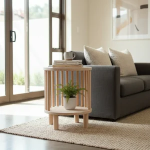 The Rondo Side Table — lifestyle scene