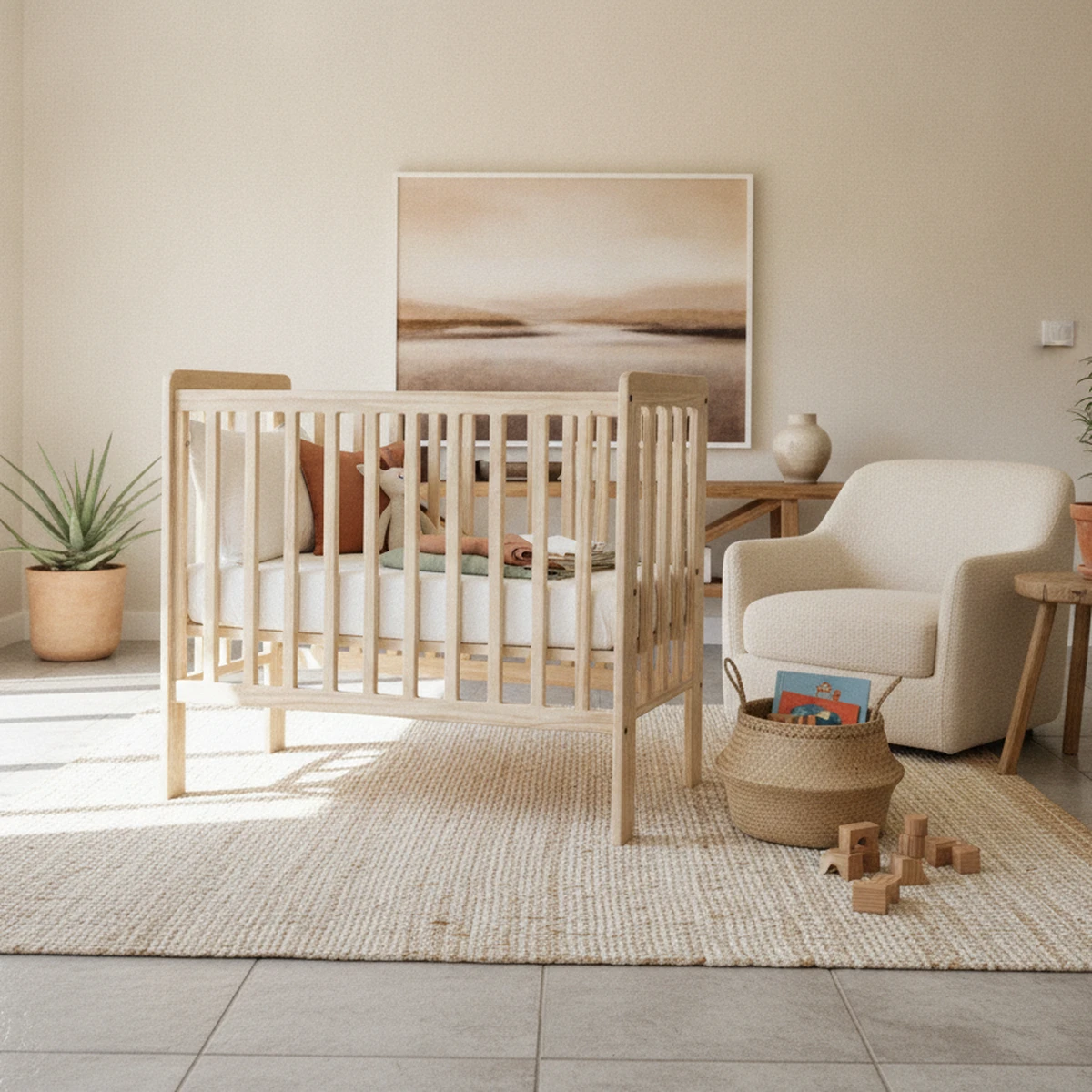 The Karoo Solid Wood Baby Cot