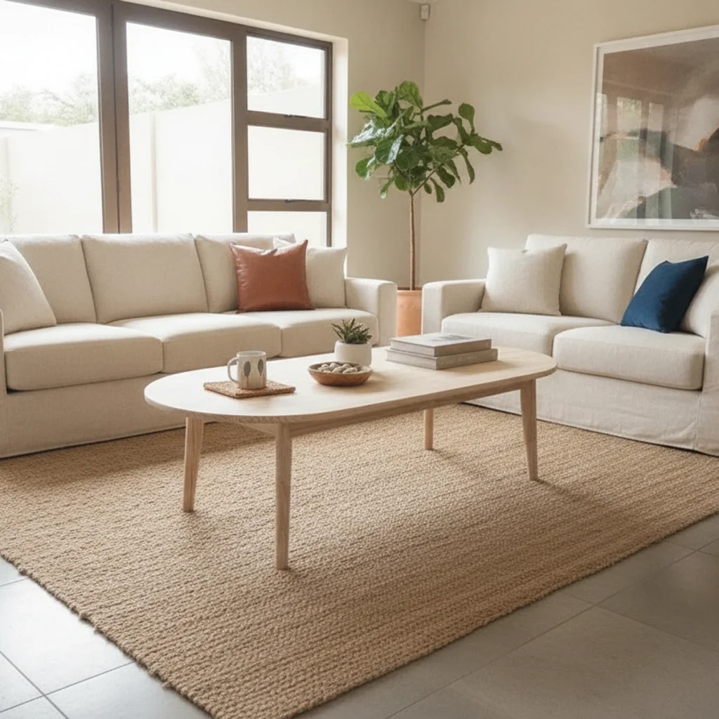 The Oval Coffee Table — lifestyle scene
